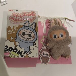 Pop Mart The Monsters Exciting Macaron Labubu, Brand New, Toffee